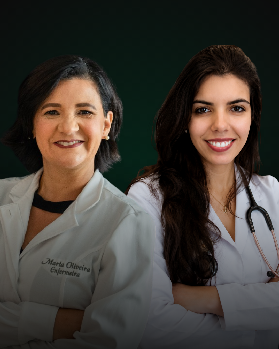 Prof.as Maria Oliveira e Scarlath Ohana